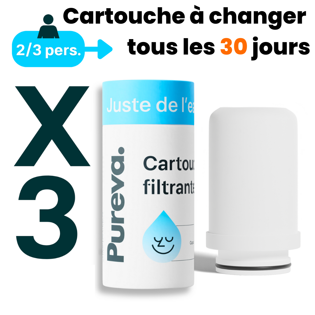 (3 mois de cartouches + Filtre inclus)
