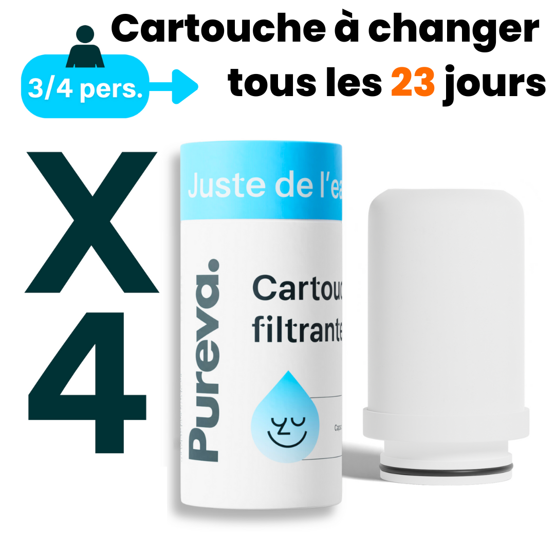 (3 mois de cartouches + Filtre inclus)