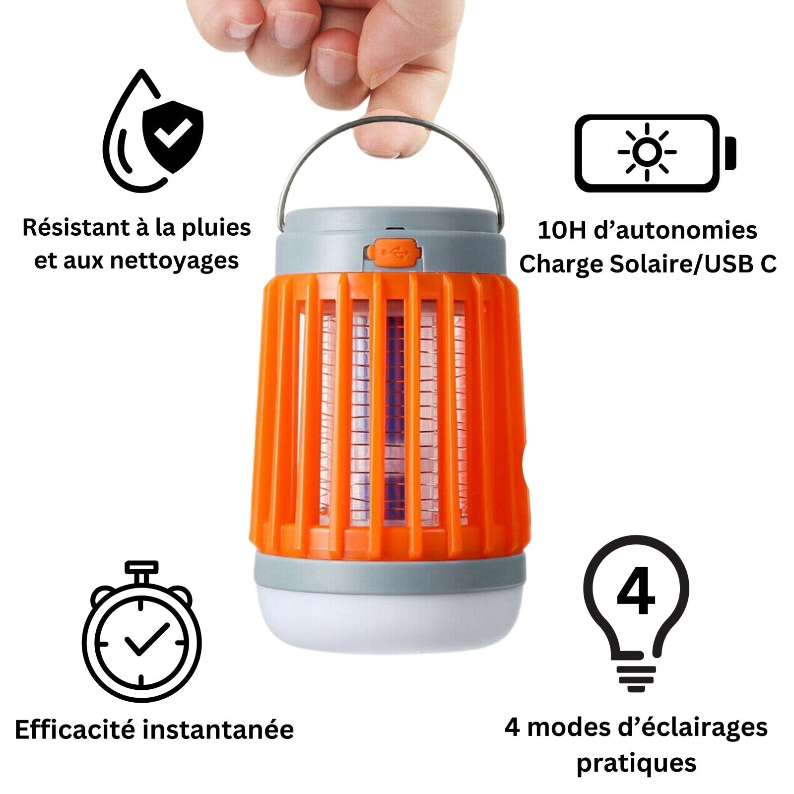 PureZapp™ - Lampe anti-moustique - Milariss